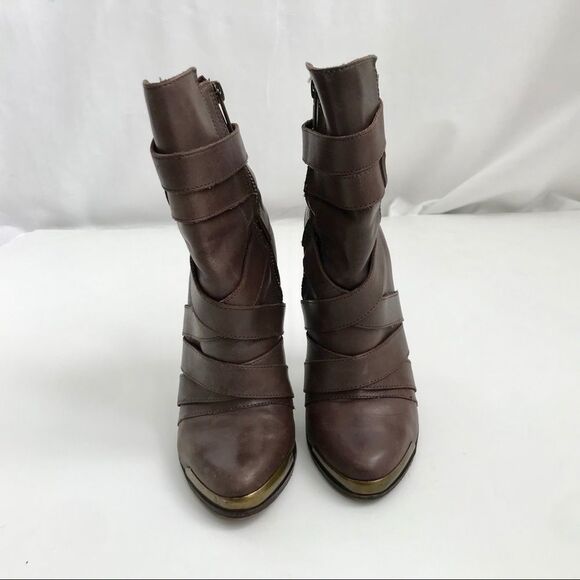 Joie Taupe Santo wrap Leather Boots size 5(35) - Picture 7 of 14